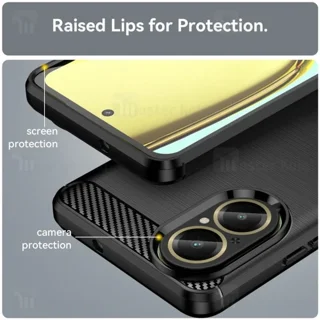 قاب فیبر کربنی ریلمی Realme C67 4G Rugged Armor Fiber Carbon - تصویر 5