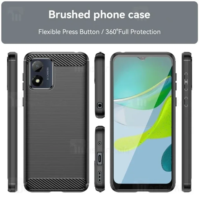 قاب فیبر کربنی موتورولا Motorola Moto G04 Rugged Armor Fiber Carbon - تصویر 2