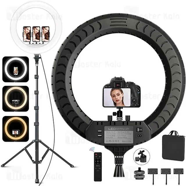 رینگ لایت بیوا Biva RL-01 36W LED Soft Ring Light سایز 14 اینچ با سه پایه و 3 هولدر - تصویر 7