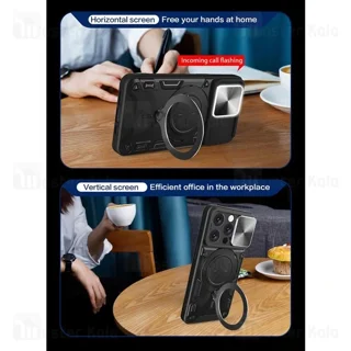 قاب ضد ضربه مگنتی Apple iPhone 16 Pro Magnetic Support Case دارای محافظ دوربین - تصویر 3