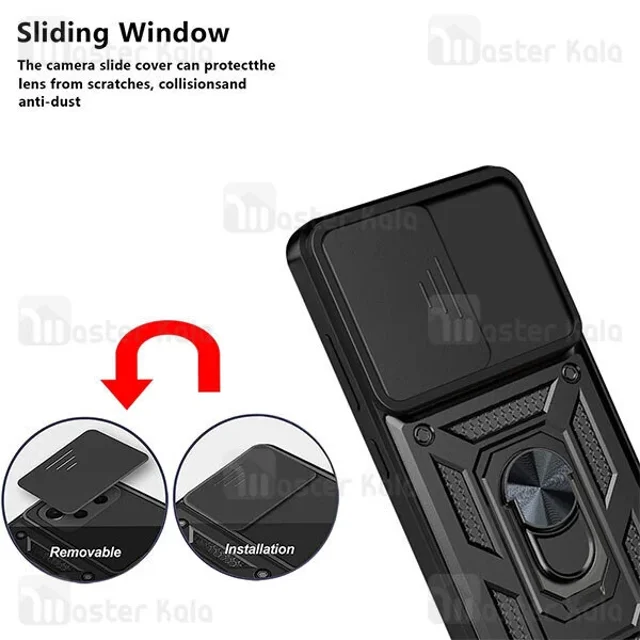 گارد محافظ ضد ضربه انگشتی Xiaomi 13 Pro SHUNIJA Case دارای محافظ دوربین - تصویر 3