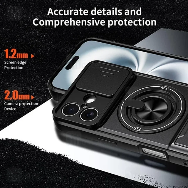 قاب ضد ضربه مگنتی Apple iPhone 16 Magnetic Multifunctional Case دارای محافظ دوربین - تصویر 5