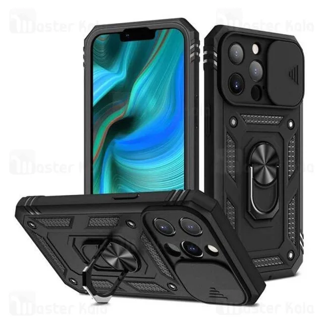 گارد محافظ ضد ضربه انگشتی آیفون Apple iPhone 12 Pro Max SHUNIJA Armor Case دارای محافظ - تصویر 2