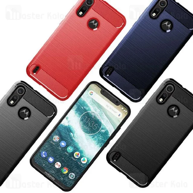 قاب محافظ ژله ای موتورولا Motorola P40 Play Rugged Armor Fiber Carbon - تصویر 2