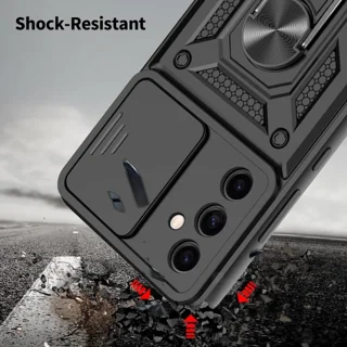 گارد محافظ ضد ضربه انگشتی Samsung Galaxy S23 FE SHUNIJA Case دارای محافظ دوربین - تصویر 4