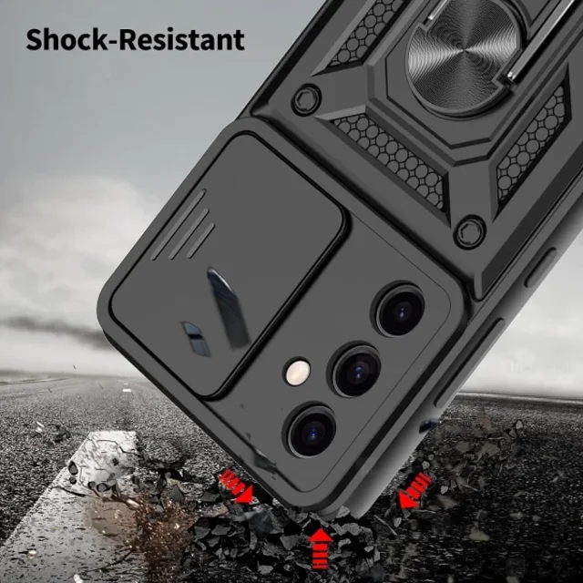 گارد محافظ ضد ضربه انگشتی Samsung Galaxy S23 FE SHUNIJA Case دارای محافظ دوربین - تصویر 4