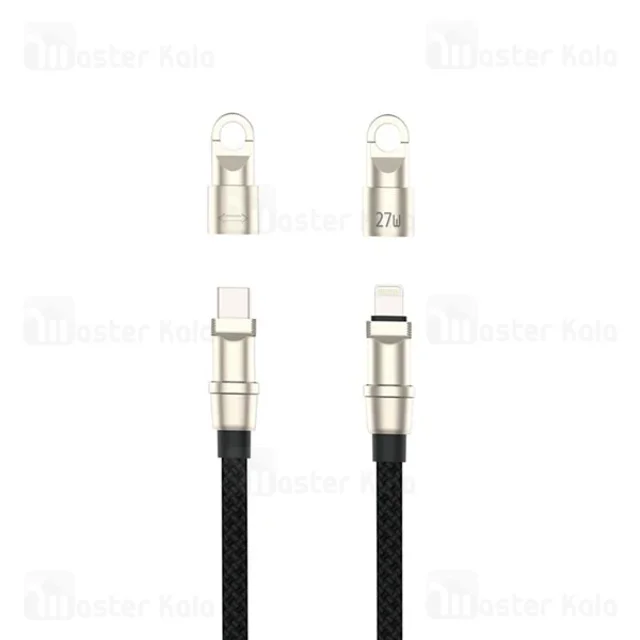 کابل لایتنینگ به Type-C بیوا Biva C-37CL Zinc Alloy Lanyard Data Cable طول 1.2 متر توان - تصویر 2