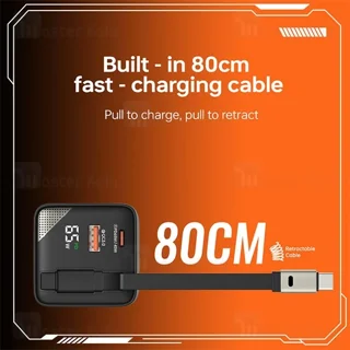 شارژر دیواری بیوا Biva HC-59 GaN Fast Charger توان 65 وات همراه با کابل جمع شونده - تصویر 3