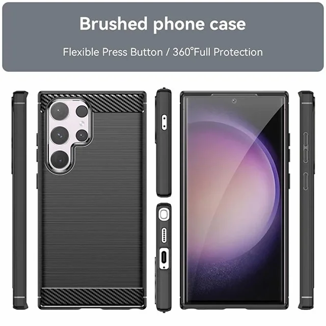 قاب فیبر کربنی سامسونگ Samsung Galaxy S24 Ultra Rugged Armor Fiber Carbon - تصویر 7