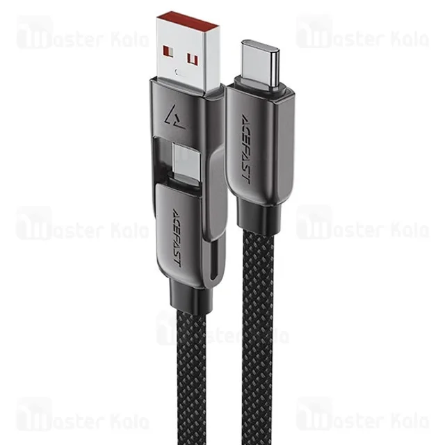 کابل دو سر Type-C و USB ایس فست ACEFAST C13-05 طول 20 سانتی‌متر توان 60 وات - تصویر 5