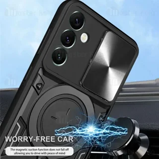قاب ضد ضربه مگنتی Samsung Galaxy M54 5G Magnetic Support Case دارای محافظ دوربین - تصویر 3
