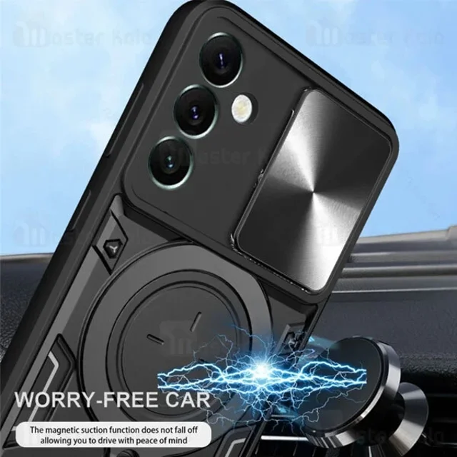 قاب ضد ضربه مگنتی Samsung Galaxy M54 5G Magnetic Support Case دارای محافظ دوربین - تصویر 3