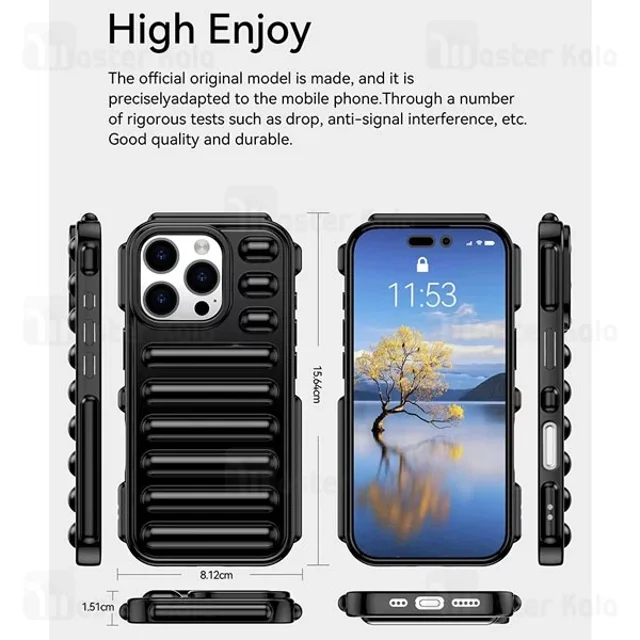 قاب پافر ضد ضربه آیفون Apple iPhone 16 Pro Max TPU Capsule ShockProof - تصویر 5