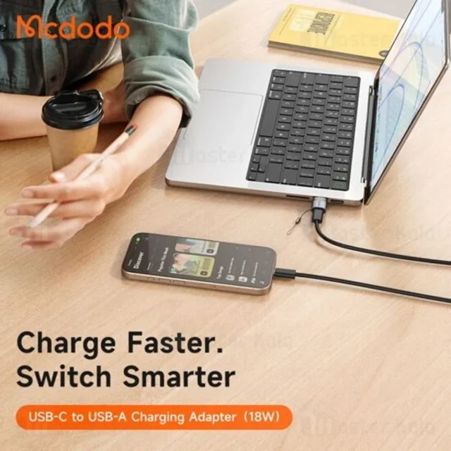 تبدیل OTG یو اس بی به تایپ سی مک دودو Mcdodo OT-7580 توان 18 وات - تصویر 7