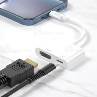 تبدیل لایتنینگ اتصال همزمان شارژر و HDMI ایکس او XO HUB005 - تصویر 3