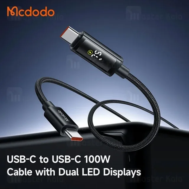 کابل Type-C به Type-C مک دودو Mcdodo CA-800 طول 1.2 متر توان 100 وات - تصویر 3