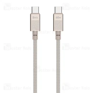 کابل Type-C به Type-C بیوا Biva C-40CC طول 1 متر توان 60 وات - تصویر 2