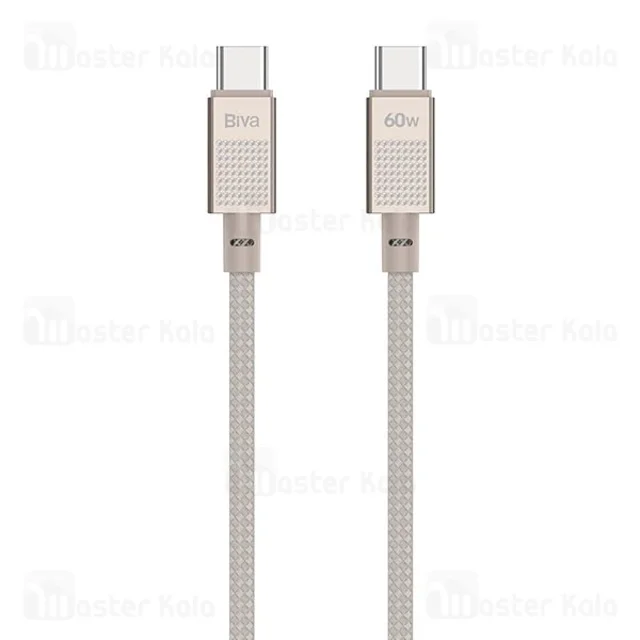 کابل Type-C به Type-C بیوا Biva C-40CC طول 1 متر توان 60 وات - تصویر 2