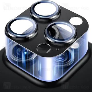 محافظ لنز شابلون دار فلزی دوربین مانکی Apple iPhone 13 Pro / iPhone 13 Pro Max Monkey - تصویر 4