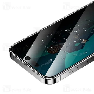 گلس حریم شخصی تمام صفحه تمام چسب آیفون گرین لاین Apple iPhone 14 Pro Green Lion 3D - تصویر 3