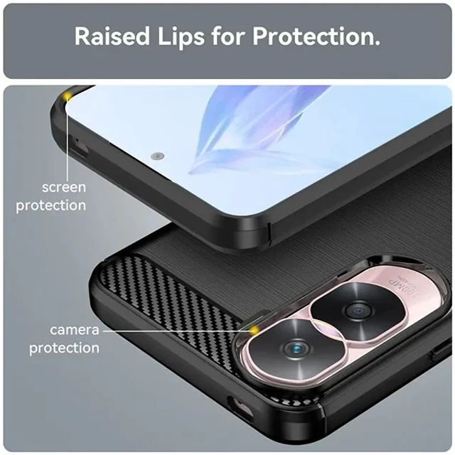 قاب فیبر کربنی Honor 90 Lite Rugged Armor Fiber Carbon - تصویر 4