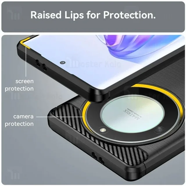 قاب فیبر کربنی هانر Honor X9b / X50 Rugged Armor Fiber Carbon - تصویر 5