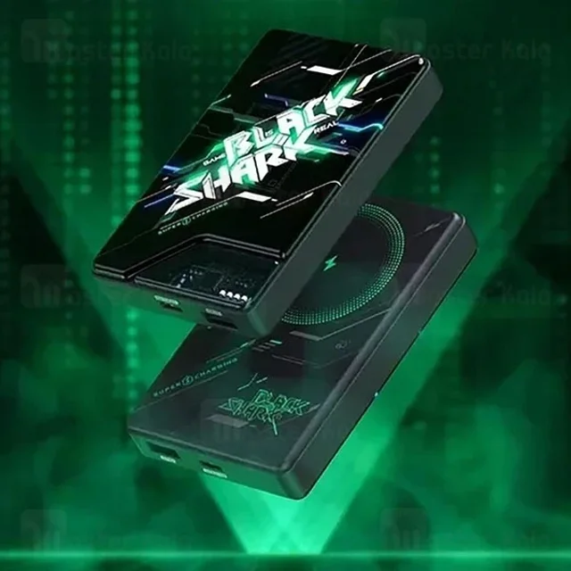 پاوربانک وایرلس 10000 مگنتی شیائومی Xiaomi Black Shark BPB08 10000mAh Cyber Magnetic توان - تصویر 4