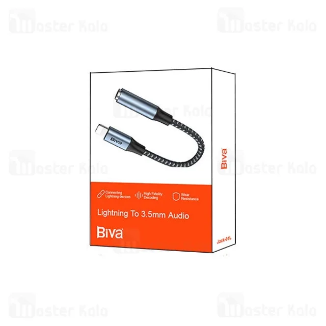 کابل تبدیل لایتنینگ به Aux بیوا Biva Jack-01L - تصویر 5