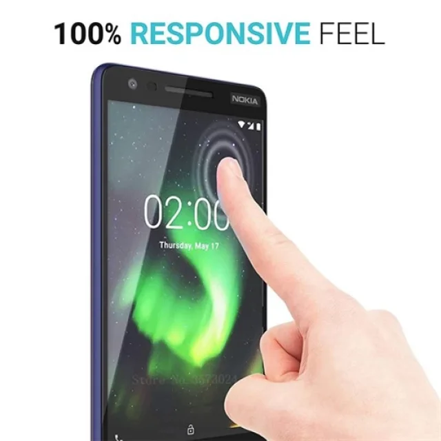 محافظ صفحه شیشه ای تمام صفحه تمام چسب نوکیا Nokia 2.1 2018 9D Glass - تصویر 2