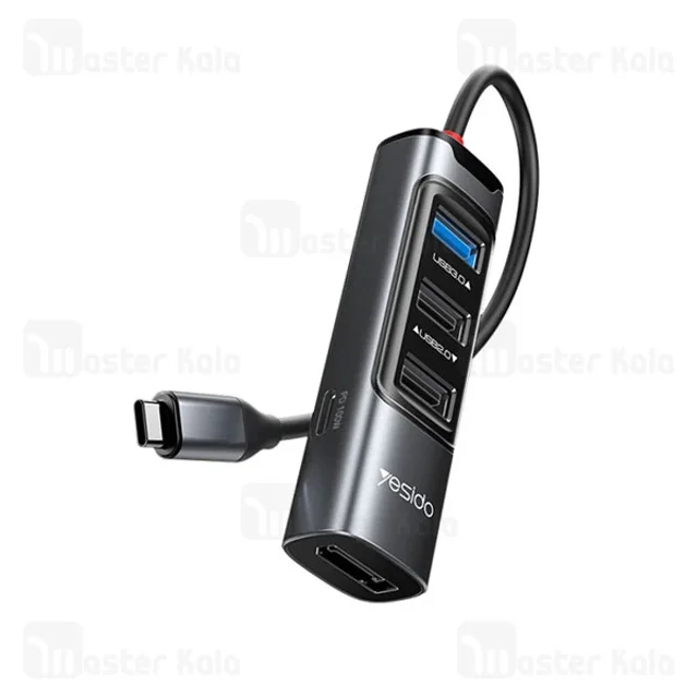 هاب 5 پورت تایپ سی یسیدو Yesido HB23 توان 100 وات - تصویر 2