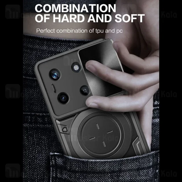 قاب ضد ضربه مگنتی Realme 11 4G Magnetic Support Case دارای محافظ دوربین - تصویر 3