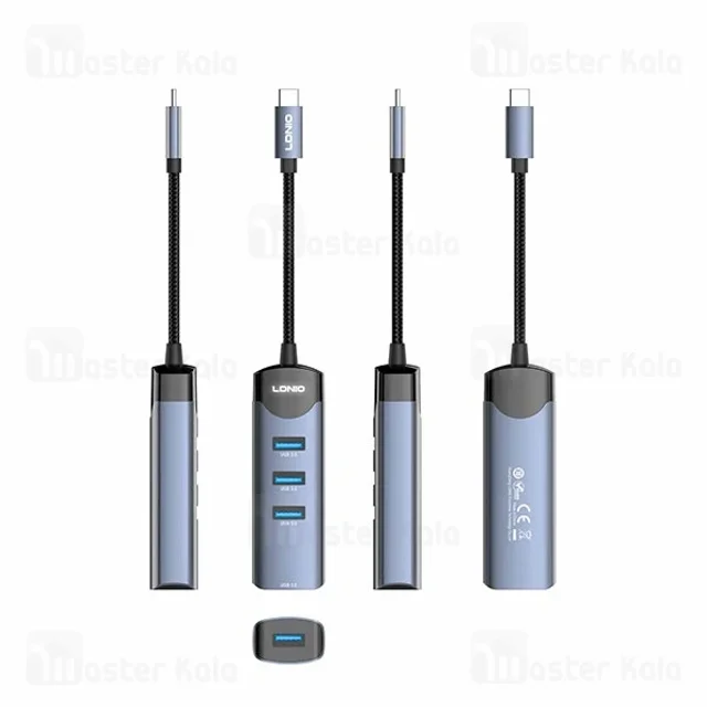 هاب 4 پورت تایپ سی الدینیو LDNIO DS-134C - تصویر 7