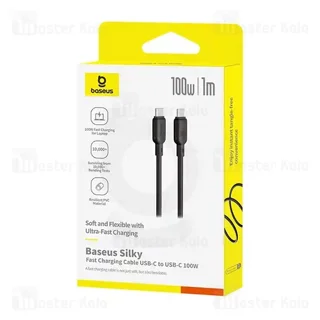 کابل Type-C به Type-C بیسوس Baseus Silky Series P10377704113-00 طول 1 متر توان 100 وات - تصویر 6