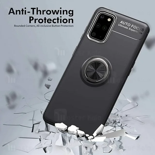 قاب ژله ای طرح چرم انگشتی سامسونگ Samsung Galaxy S20 AutoFocus Magnetic Ring - تصویر 5