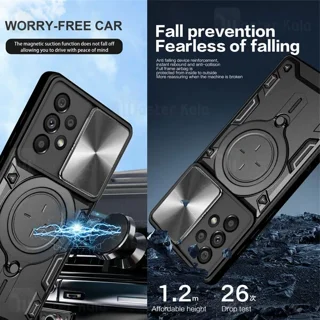 قاب ضد ضربه مگنتی Samsung Galaxy A53 Magnetic Support Case دارای محافظ دوربین - تصویر 3