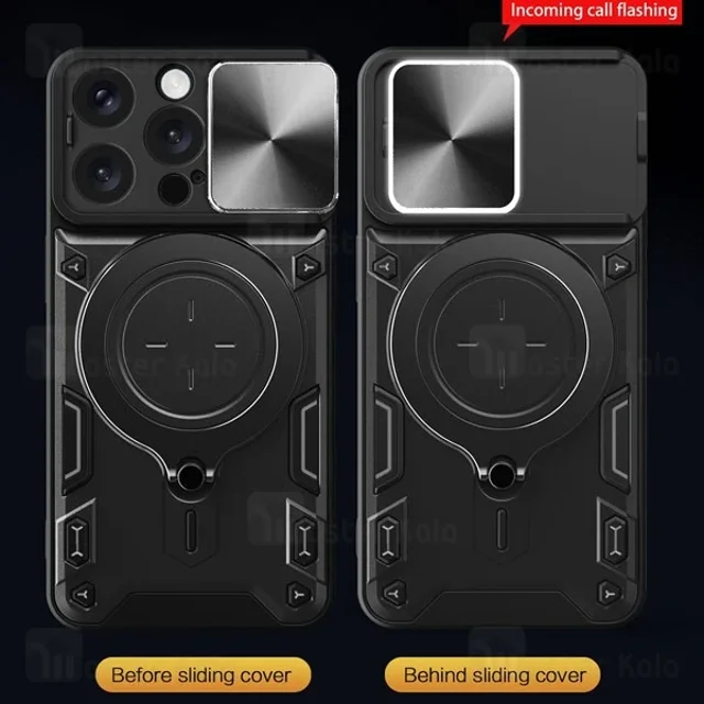 قاب ضد ضربه مگنتی Apple iPhone 16 Pro Magnetic Support Case دارای محافظ دوربین - تصویر 7