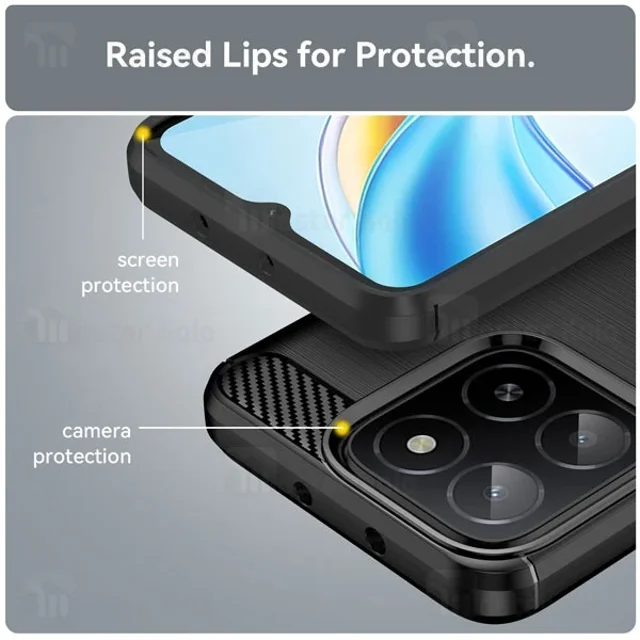 قاب فیبر کربنی هانر Honor X5b Rugged Armor Fiber Carbon - تصویر 4
