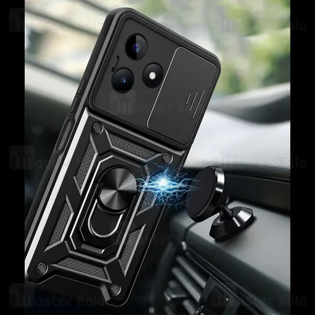 گارد محافظ ضد ضربه انگشتی Realme C51 SHUNIJA Case دارای محافظ دوربین - تصویر 4