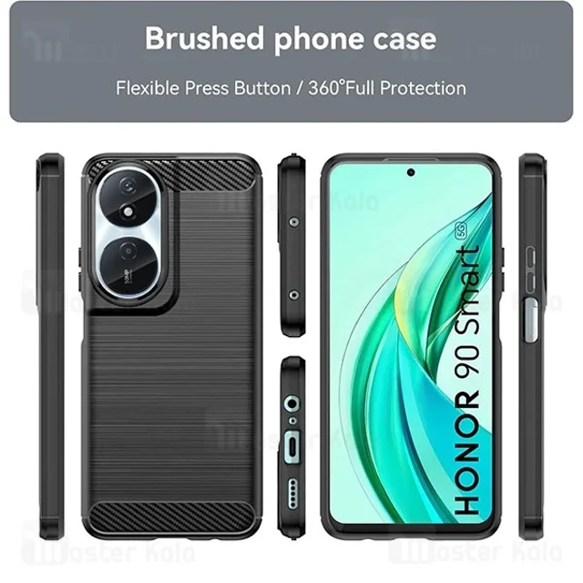 قاب فیبر کربنی هانر Honor X7b / Play 50 Plus Rugged Armor Fiber Carbon - تصویر 7