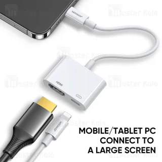 تبدیل لایتنینگ اتصال همزمان شارژر و HDMI جویروم Joyroom S-H141 - تصویر 3