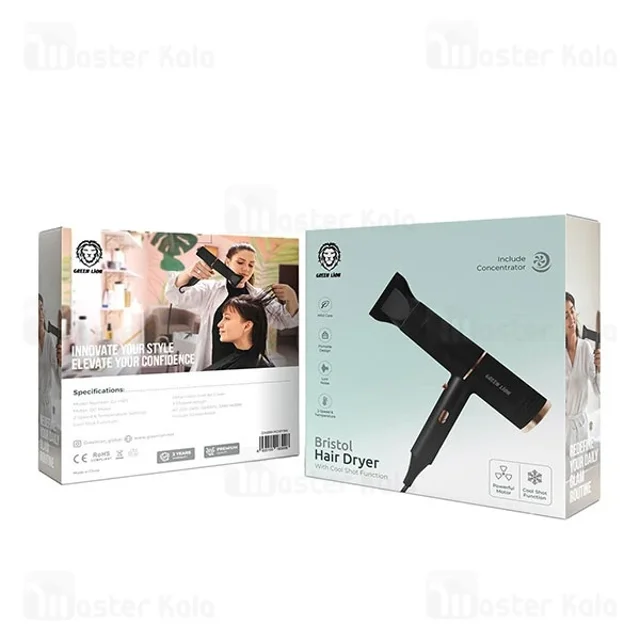 سشوار گرین لاین Green Lion Bristol Hair Dryer GNBRHRDRYBK - تصویر 3