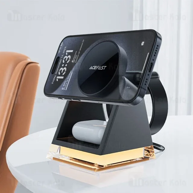 استند و شارژر وایرلس چند کاره مگ سیف ایس فست ACEFAST E17 با قابلیت شارژ اپل واچ - تصویر 4