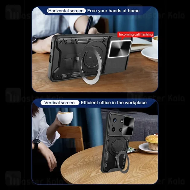 قاب ضد ضربه مگنتی Realme 11 4G Magnetic Support Case دارای محافظ دوربین - تصویر 8