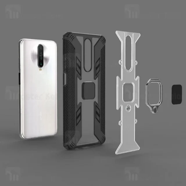 گارد محافظ انگشتی شیائومی Xiaomi Redmi K30 / Poco X2 Lenuo Armor Ring - تصویر 6