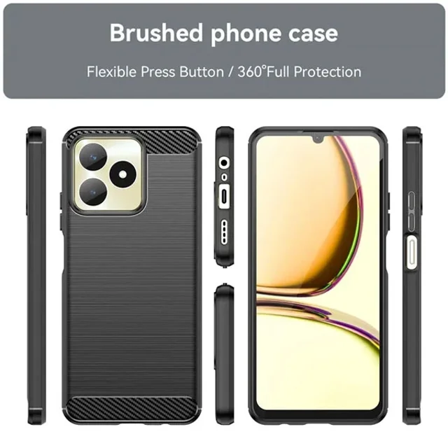 قاب فیبر کربنی ریلمی Realme C53 Rugged Armor Fiber Carbon - تصویر 5
