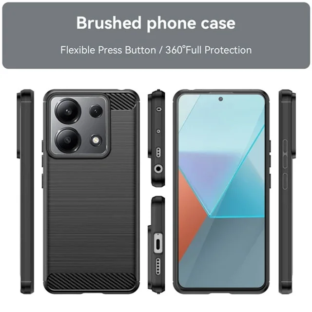قاب فیبر کربنی شیائومی Xiaomi Redmi Note 13 4G Rugged Armor Fiber Carbon - تصویر 4