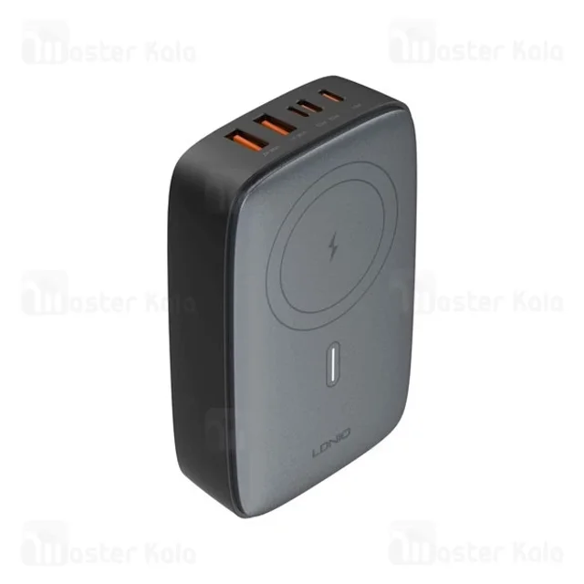 هاب شارژر 5 پورت و شارژ وایرلس الدینیو LDNIO Q4010 GaN توان 140 وات - تصویر 2