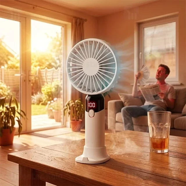 پنکه دستی و رومیزی پرودو Porodo Lifestyle Chillo Air PDLFSTZH13BK - تصویر 4