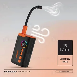 کمپرسور باد پرودو Porodo PD-LFST181 Lifestyle Air Inflator همراه با چراغ قوه - تصویر 7