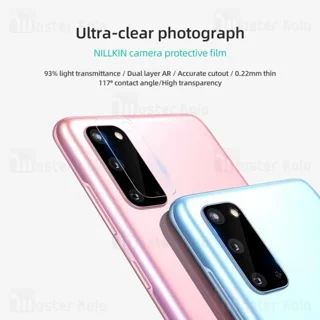 پک دوتایی محافظ لنز دوربین نیلکین Samsung Galaxy S20 InvisiFilm Camera Protector - تصویر 2